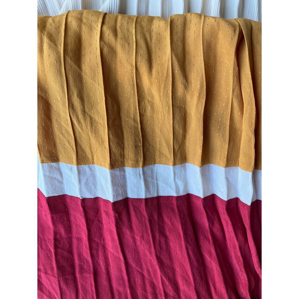 SKIES ARE BLUE WOMENS PLEATED COLORBLOCK DRESS SIZE LARGE - Picture 10 of 14
